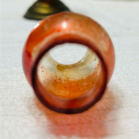 Vintage cranberry hobnail MINI oil lamp, made in Hong Kong. - Picture 10 of 10